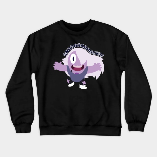 Amethyst - SNACKS Crewneck Sweatshirt by smirkingdesigns